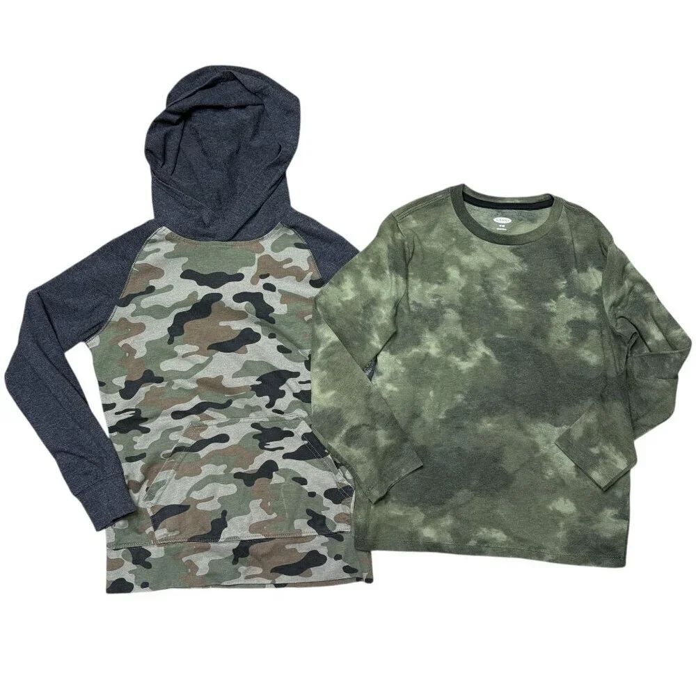 Old  Navy Wonder Nation Boys Long Sleeve Shirt Bundle Size Med 8
